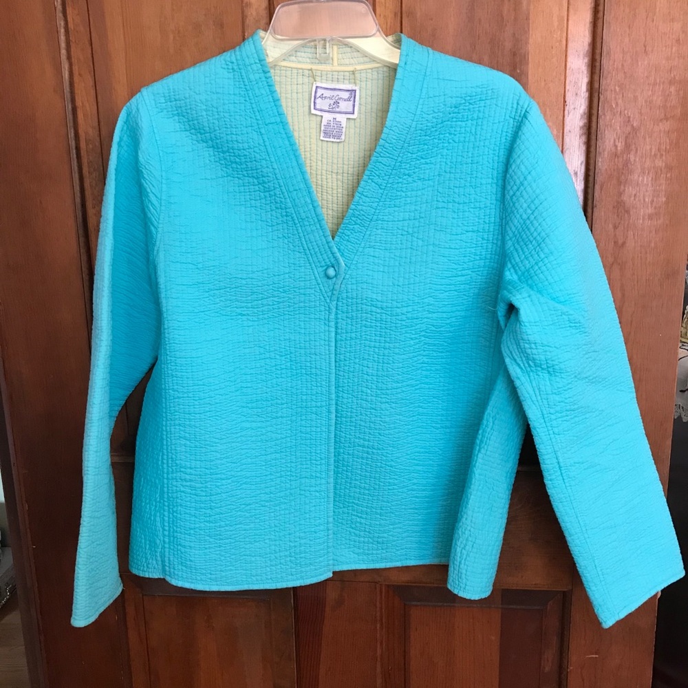 Reversible quilted spring jacket by April Cornell - Picture 2 of 13